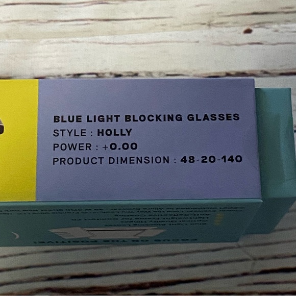 New in Box Flower Eyewear Blue Light Blocking Glasses in Holly Tortoise - Picture 7 of 11